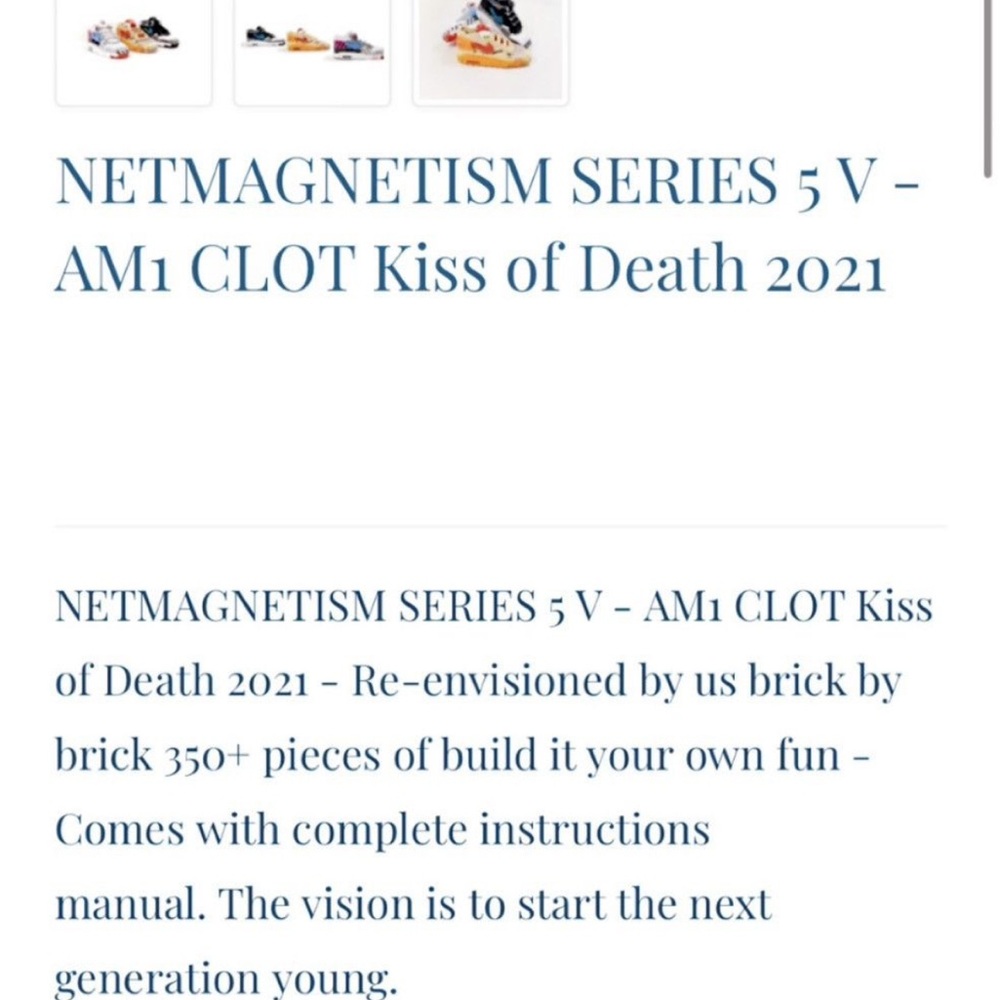 NETMAGNETISM SERIES 5 V - Nike Air Max 1 CLOT Kiss of Death LEGO Kick Brick - Picture 7 of 7